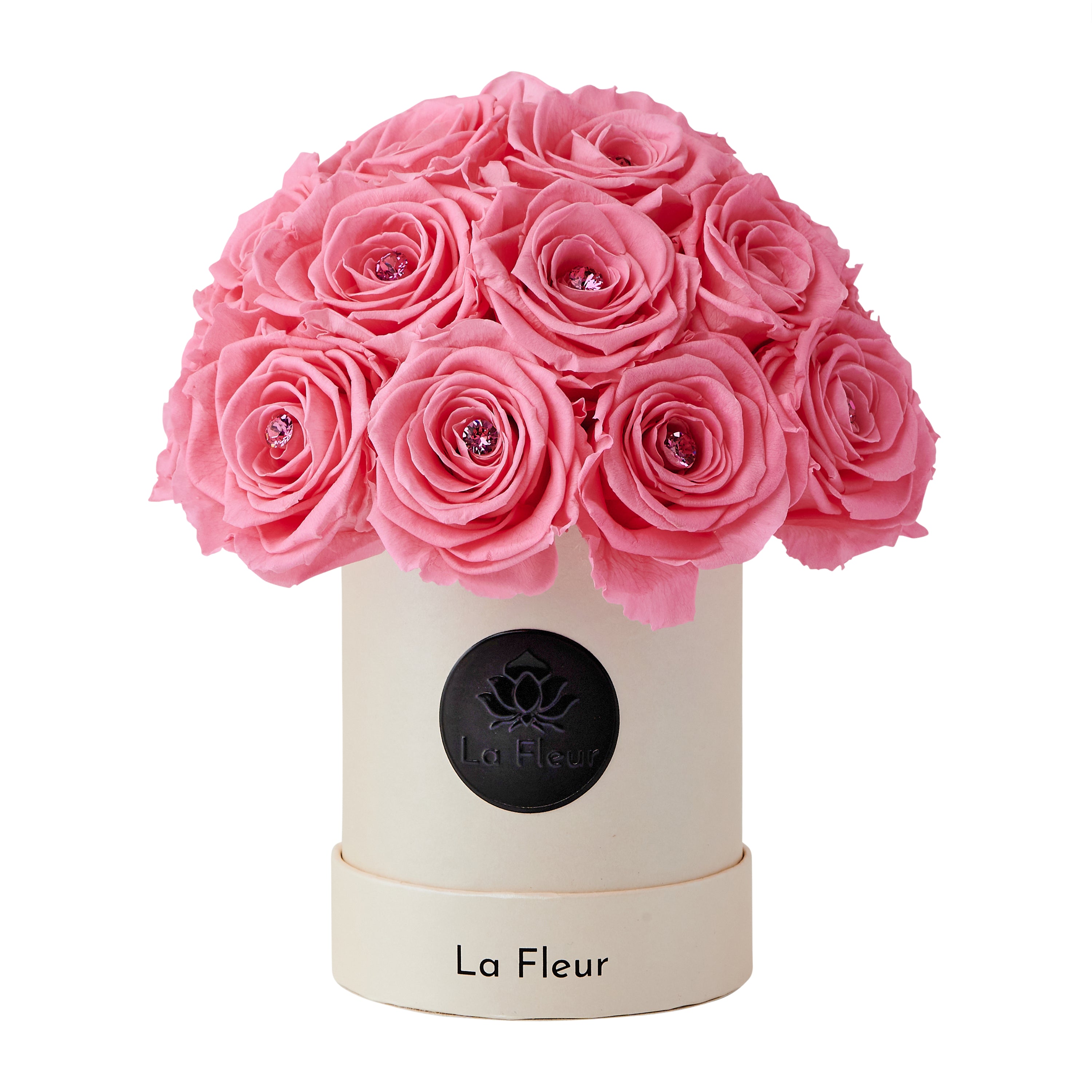 Classic Real Touch Pink English Rose Arrangement – Flovery