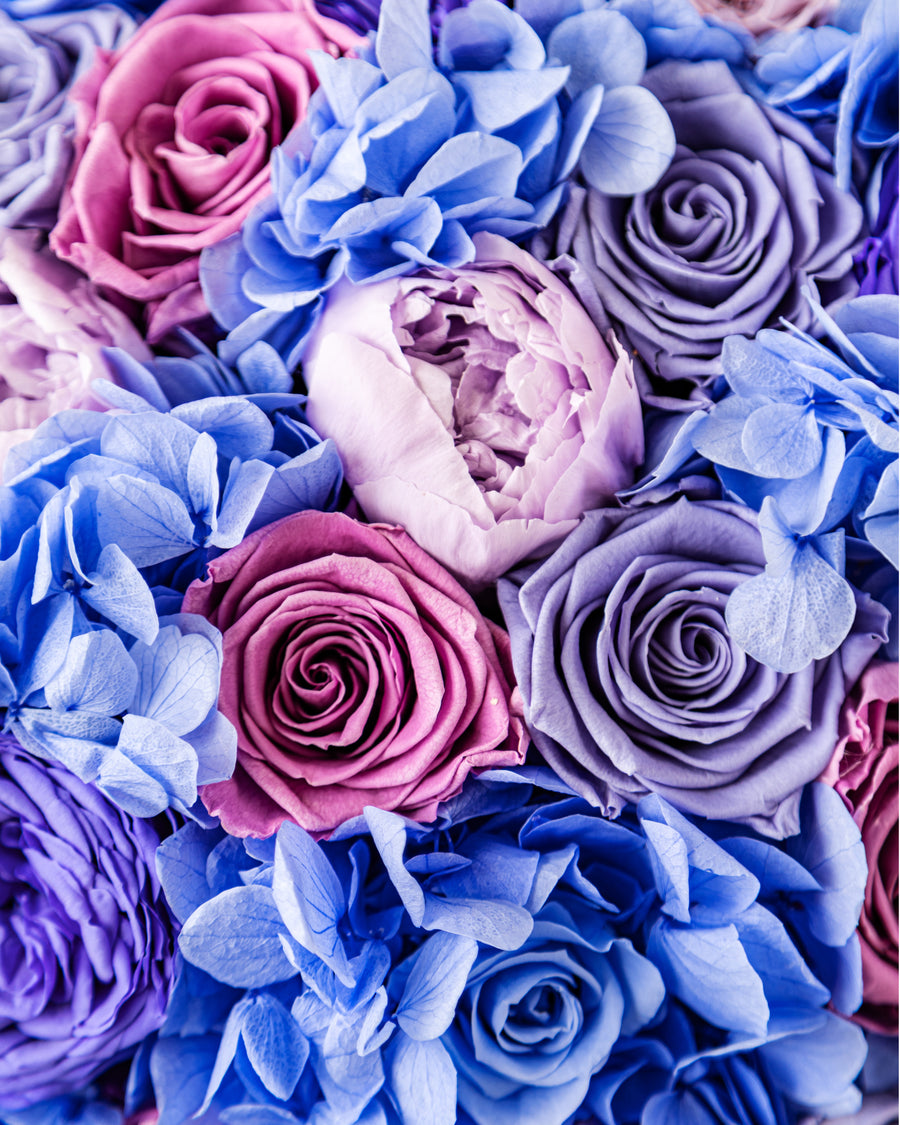 Jardin Petite Dome - Purple by La Fleur Lifetime Flowers