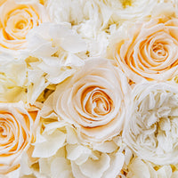 Creme Jardin Petite Dôme - White by La Fleur Lifetime Flowers