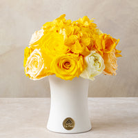 Creme Jardin Petite Dôme - Yellow by La Fleur Lifetime Flowers