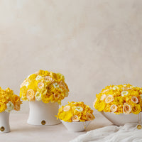 Creme Jardin Dôme - Yellow by La Fleur Lifetime Flowers