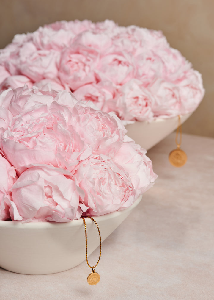 Peony Bowl by La Fleur Lifetime Flowers