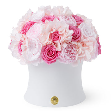Creme Jardin Dôme - Pink by La Fleur Lifetime Flowers
