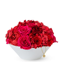 Jardin Bowl - Red by La Fleur Lifetime Flowers