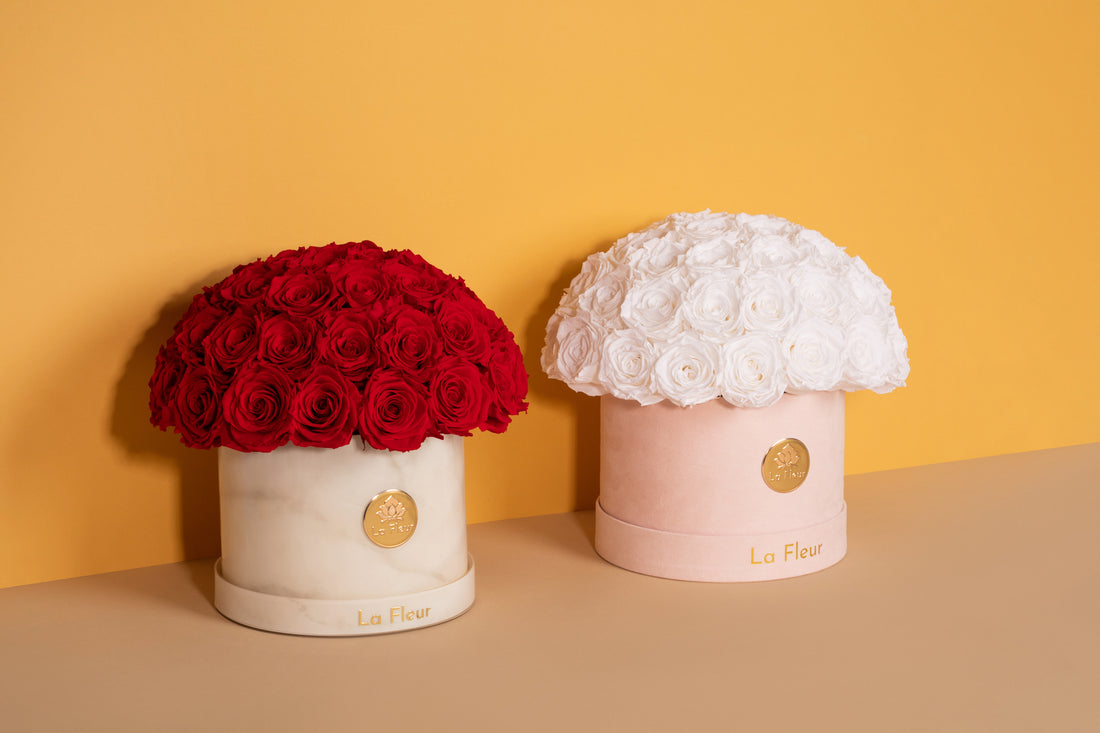 White Marble Dôme by La Fleur Lifetime Flowers