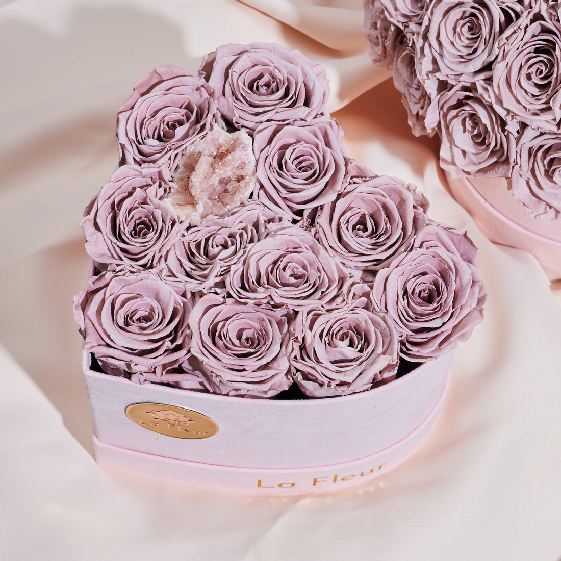 Pink Amethyst - Crystal Collection by La Fleur Lifetime Flowers